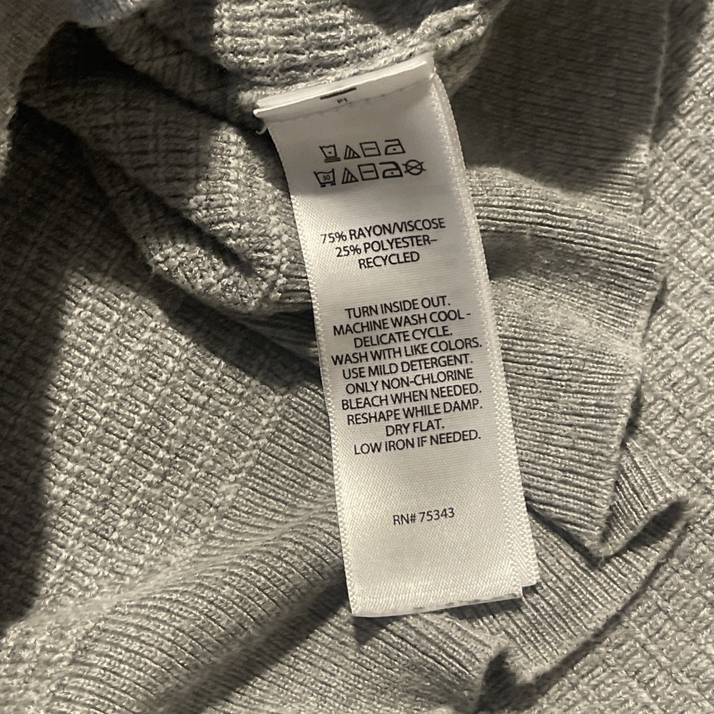 Thom Aaron Men's Grey Kinit Shirt Large - Picture 6 of 6